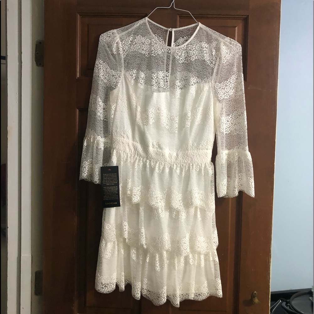 Bebe White Dress